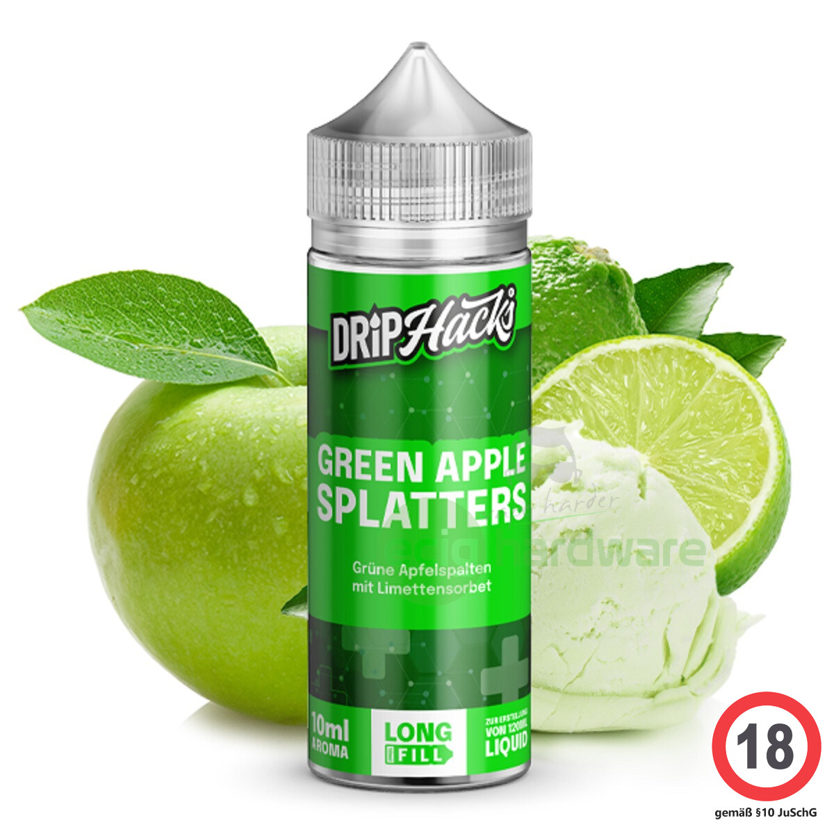 Drip Hacks Green Apple Splatters 10ml Aroma, 14,95