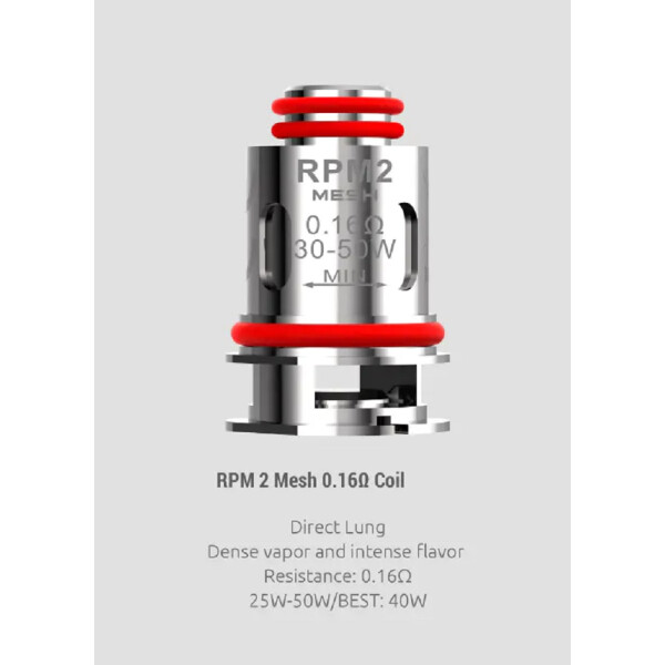 Smok RPM 2 Coils 5er Pack 0,25 Ohm Mesh