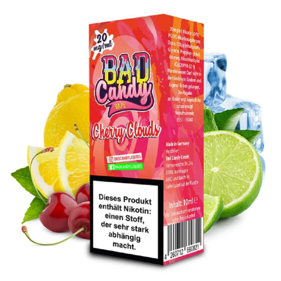 Bad Candy Cherry Clouds 10ml Nikotinsalz Liquid