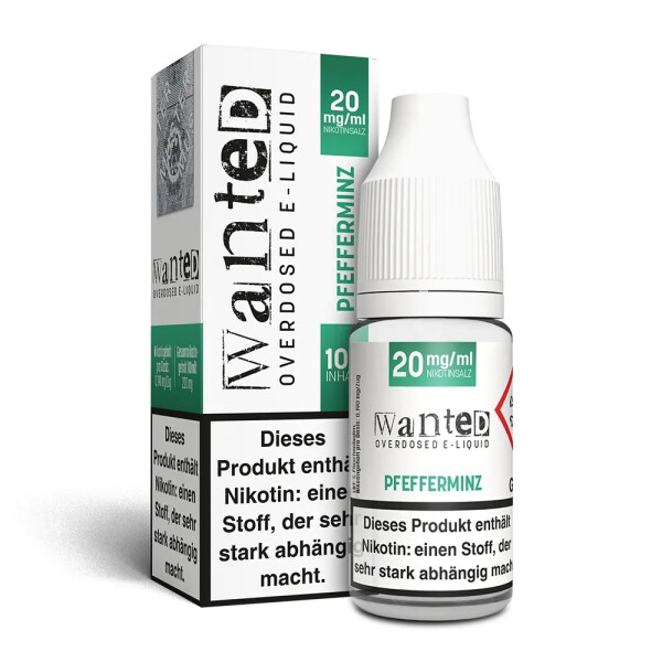 Wanted Overdosed Pfefferminz 10ml Nikotinsalz Liquid 10mg