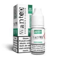 Wanted Overdosed Pfefferminz 10ml Nikotinsalz Liquid 10mg