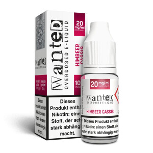 Wanted Overdosed Himbeer Cassis 10ml Nikotinsalz Liquid