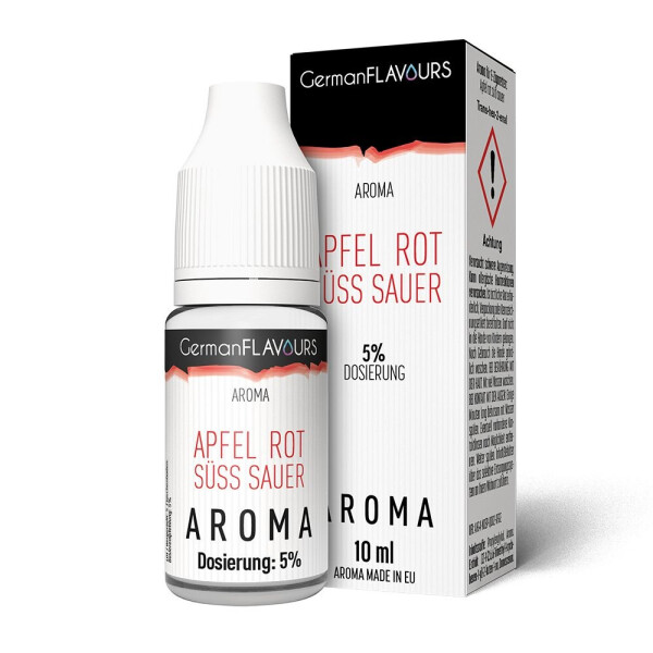 German Flavours Apfel Rot Süss Sauer 10ml Aroma