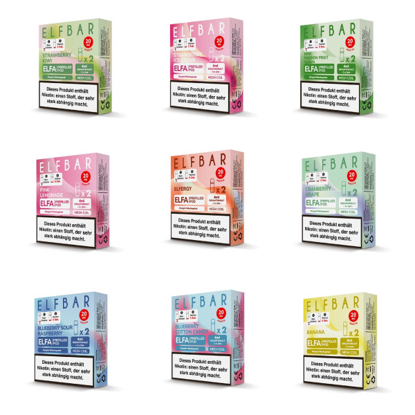 Elfbar ELFA CP Prefilled Pod 2er Pack 20mg Blueberry-Sour-Raspberry