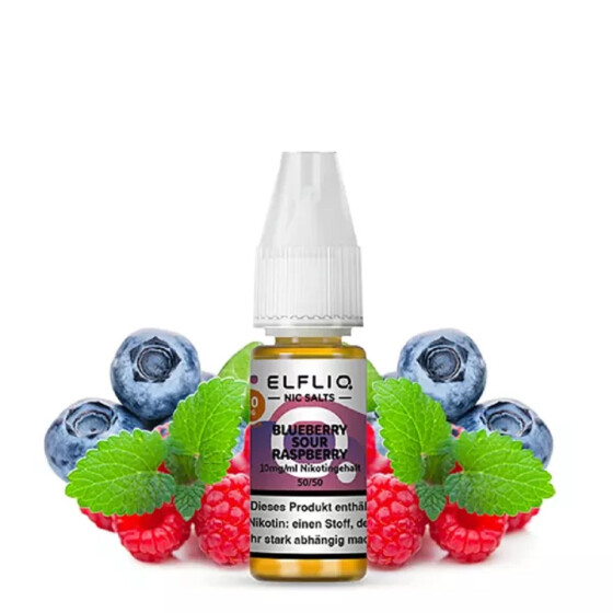 Elfliq by Elfbar Blueberry Sour Raspberry 10ml Nikotinsalz Liquid