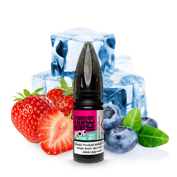 Riot Squad Bar EDTN Strawberry Blueberry Ice 10ml Nikotinsalz Liquid 10mg