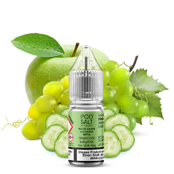 Pod Salt XTRA White Grape Cucumber Apple Nikotinsalz 10mg