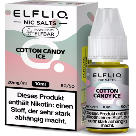 Elfliq by Elfbar Cotton Candy Ice 10ml Nikotinsalz Liquid