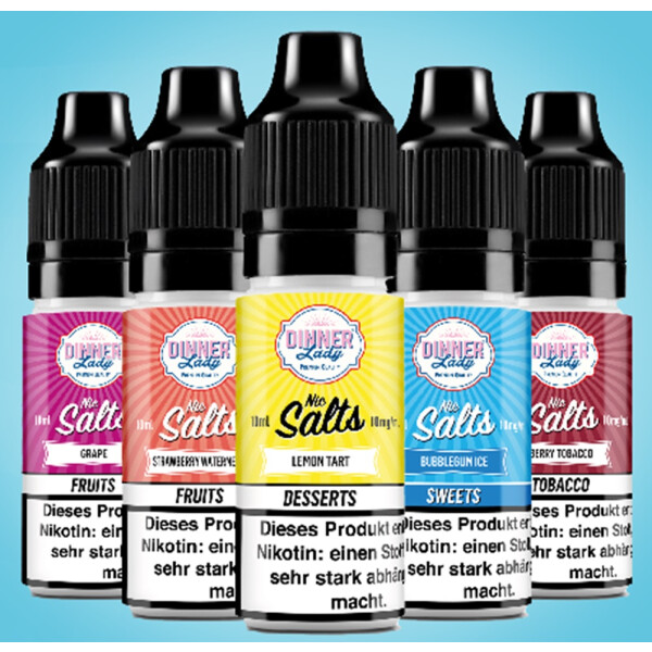 Dinner Lady 10ml 10mg Nikotinsalz Liquid Lemon Sherbets Ice