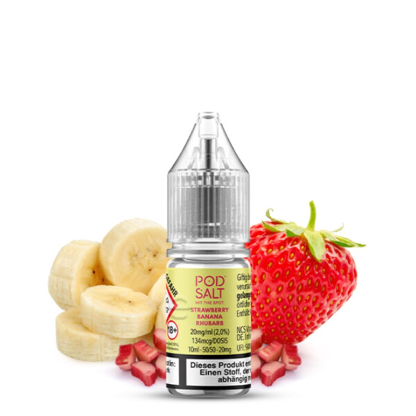 Pod Salt XTRA Strawberry Banana Rhubarb Nikotinsalz 10mg