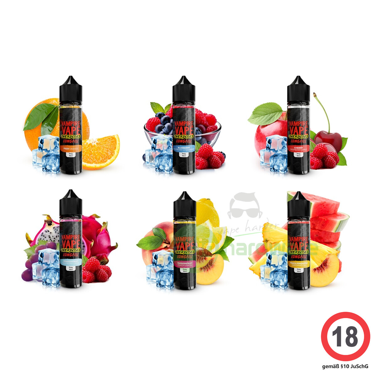 elfbar elfa kaufen Vampire Vape Overdosed Nikotinsalz-Liquids (Fruchtaromen, 10 mg/ml und 20  mg/ml) main image 1