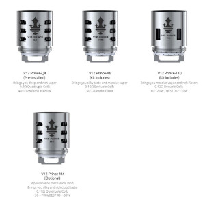 Smok TFV12 Prince Coils 3er Pack V12 Prince-Max Mesh 0,17...
